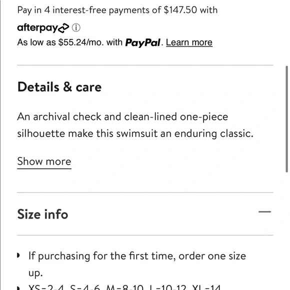 (Sold)Burberry Delia one piece check print Medium M - Picture 3 of 11